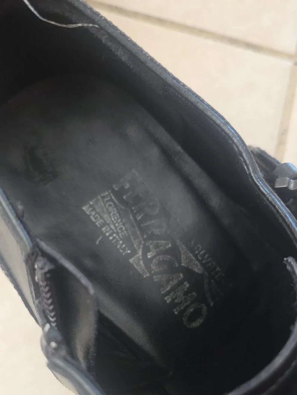 Ferragamo Black Leather Monk Strap Oxfords